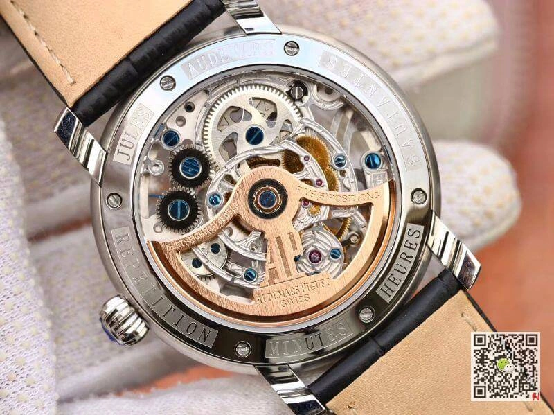 Audemars Piguet JULES 26357PT.ZZ.D028CR.02 Men Watches 1:1 Best Edition Replica Watch Swiss Tourbillon Black Leather Strap